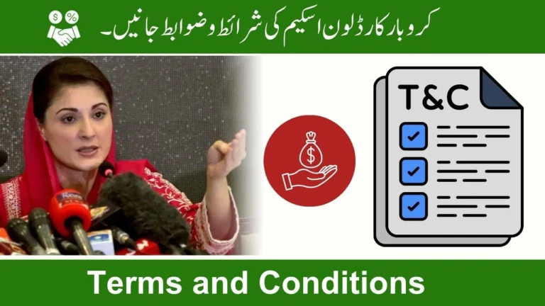 Terms and Conditions of the Karobar Card Loan Scheme